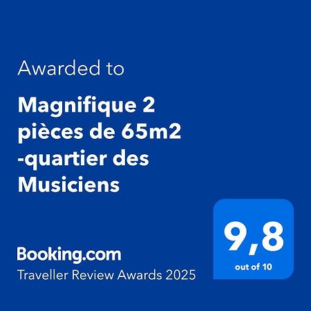 Appartement Magnifique 2 Pieces De 65M2 -Quartier Des Musiciens à Nice Extérieur photo